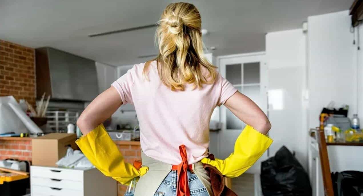 women preparing to clean home