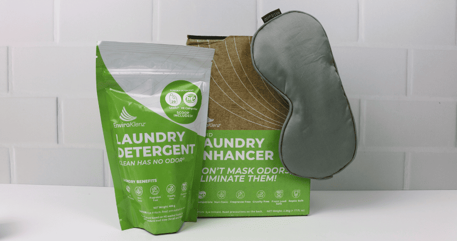 Build a healthy bedroom by using eco-friendly laundry detergents to clean your bedding.